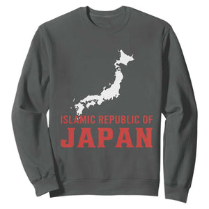 Islamic Republic of Japan Country Map Graphic Sweatshirt Viral Political Satire Meme