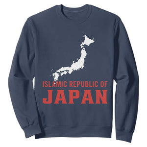 Islamic Republic of Japan Country Map Graphic Sweatshirt Viral Political Satire Meme