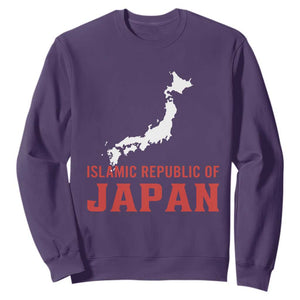 Islamic Republic of Japan Country Map Graphic Sweatshirt Viral Political Satire Meme