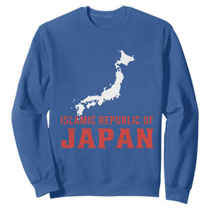 Islamic Republic of Japan Country Map Graphic Sweatshirt Viral Political Satire Meme