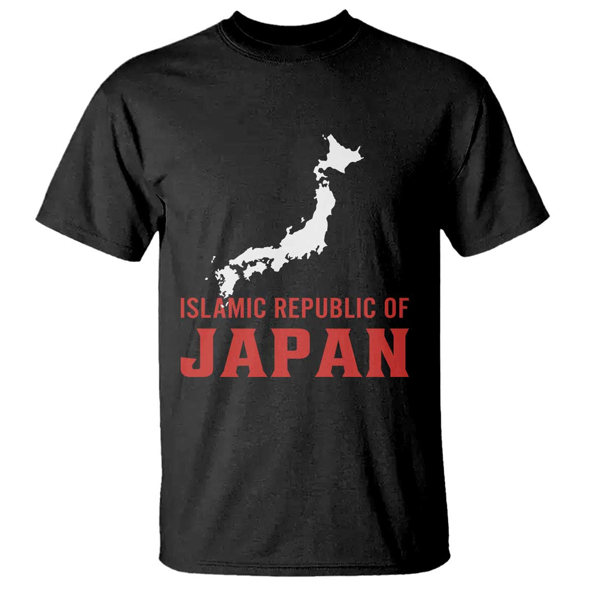 Islamic Republic of Japan Country Map Graphic T Shirt Viral Political Satire Meme