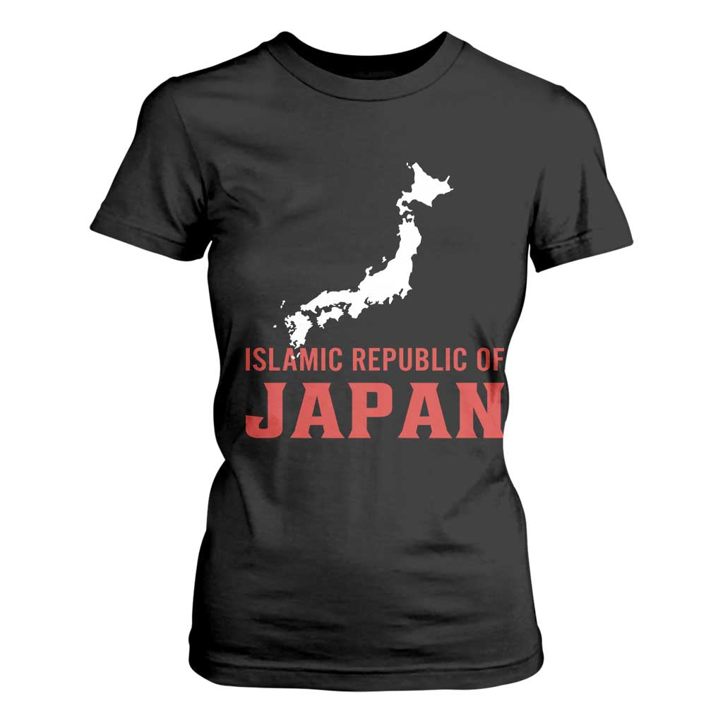 Islamic Republic of Japan Country Map Graphic T Shirt For Women Viral Political Satire Meme TS02 Black Print Your Wear