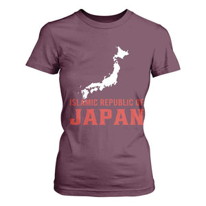 Islamic Republic of Japan Country Map Graphic T Shirt For Women Viral Political Satire Meme