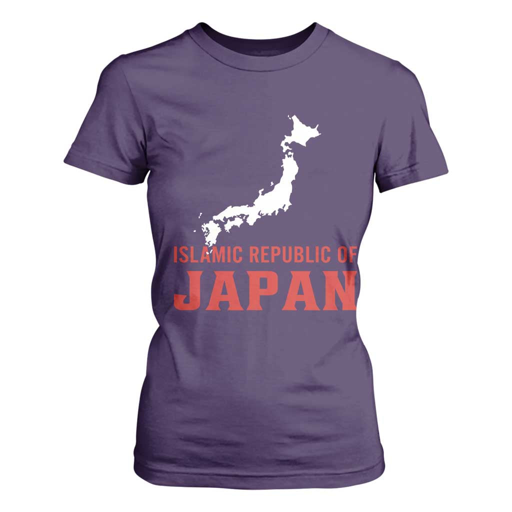 Islamic Republic of Japan Country Map Graphic T Shirt For Women Viral Political Satire Meme