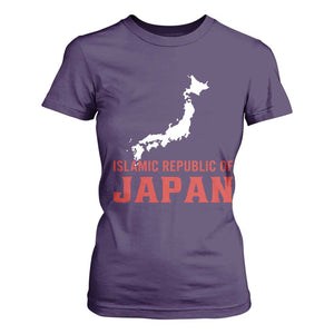 Islamic Republic of Japan Country Map Graphic T Shirt For Women Viral Political Satire Meme