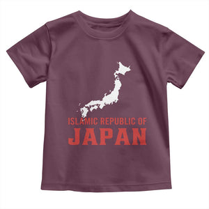 Islamic Republic of Japan Country Map Graphic Toddler T Shirt Viral Political Satire Meme