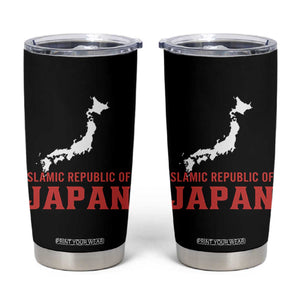 Islamic Republic of Japan Country Map Graphic Tumbler Cup Viral Political Satire Meme TS02 Black Print Your Wear