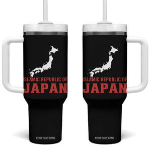 Islamic Republic of Japan Country Map Graphic Tumbler With Handle Viral Political Satire Meme TS02 One Size: 40 oz Black Print Your Wear