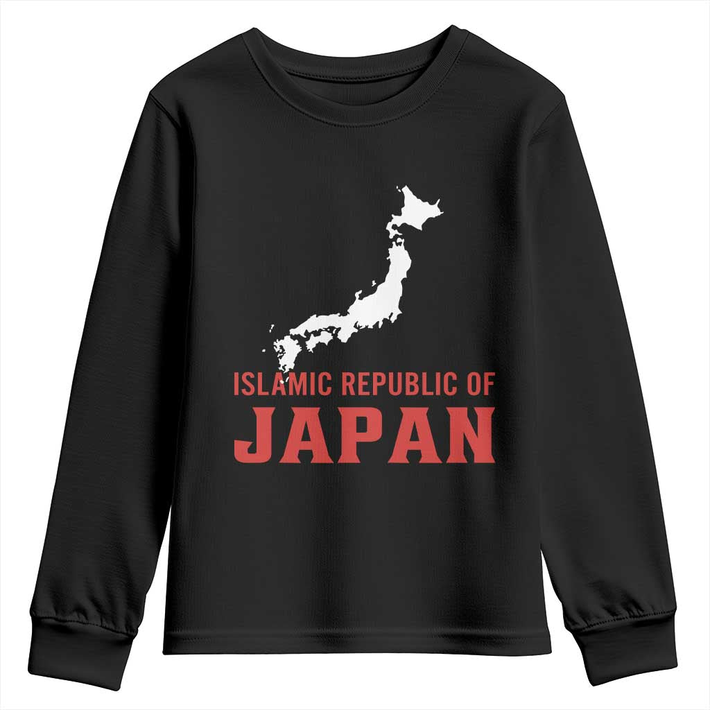 Islamic Republic of Japan Country Map Graphic Youth Sweatshirt Viral Political Satire Meme