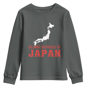 Islamic Republic of Japan Country Map Graphic Youth Sweatshirt Viral Political Satire Meme