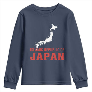 Islamic Republic of Japan Country Map Graphic Youth Sweatshirt Viral Political Satire Meme