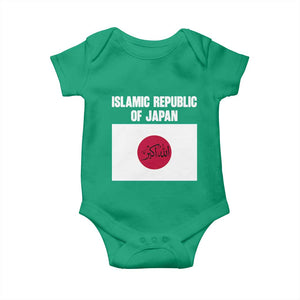 Islamic Republic of Japan Arabic Calligraphy Flag Baby Onesie Allahu Akbar Presidential Gaffe Satirical