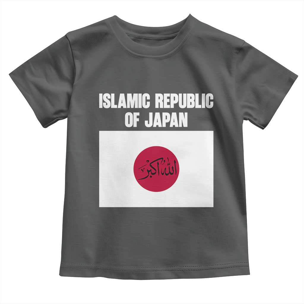 Islamic Republic of Japan Arabic Calligraphy Flag Toddler T Shirt Allahu Akbar Presidential Gaffe Satirical