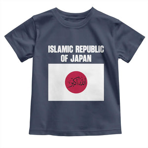 Islamic Republic of Japan Arabic Calligraphy Flag Toddler T Shirt Allahu Akbar Presidential Gaffe Satirical