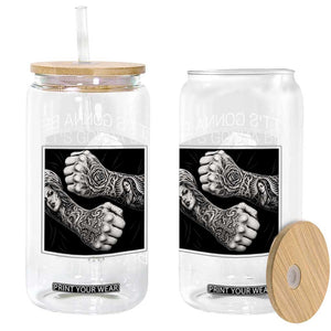 Its Gonna Be Bad Slang Quote Glass Can Distressed Fighting Fists West Coast Tattoo Graphic TS02 Print Your Wear