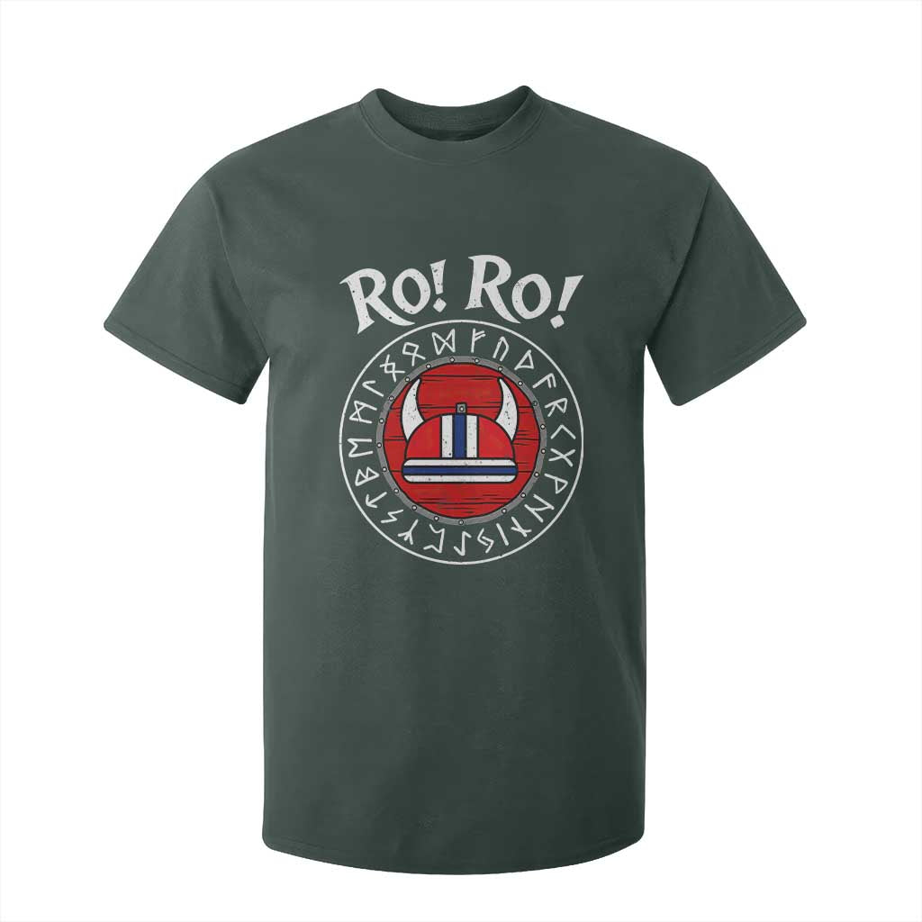Ro Ro Ro Viking Chant Norway Football Fans T Shirt For Kid Norwegian Pride Distressed Norse Runes Shield Patriotic Supporter