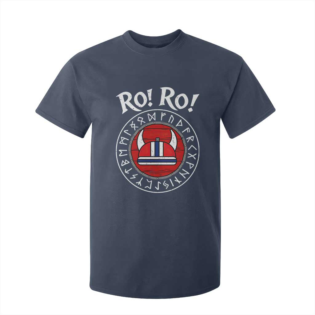 Ro Ro Ro Viking Chant Norway Football Fans T Shirt For Kid Norwegian Pride Distressed Norse Runes Shield Patriotic Supporter