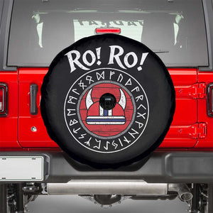 Ro Ro Ro Viking Chant Norway Football Fans Spare Tire Cover Norwegian Pride Distressed Norse Runes Shield Patriotic Supporter TS02 Black Print Your Wear