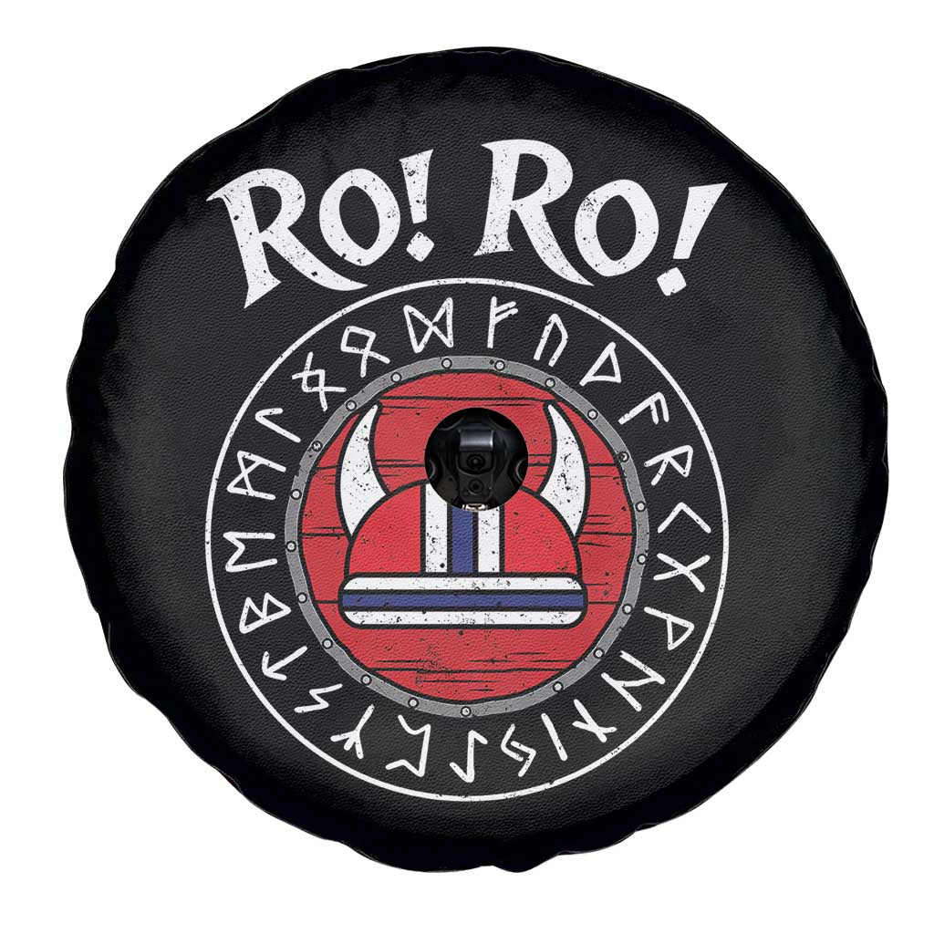 Ro Ro Ro Viking Chant Norway Football Fans Spare Tire Cover Norwegian Pride Distressed Norse Runes Shield Patriotic Supporter TS02 Print Your Wear