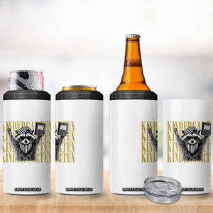 Cool Kindergarten Raccoon Back to School 4 in 1 Can Cooler Tumbler First Day of School Funny Kids Gift TS02 Print Your Wear