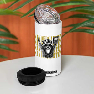 Cool Kindergarten Raccoon Back to School 4 in 1 Can Cooler Tumbler First Day of School Funny Kids Gift TS02 Print Your Wear