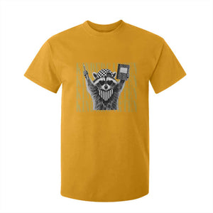 Cool Kindergarten Raccoon Back to School T Shirt For Kid First Day of School Funny Kids Gift