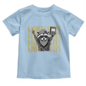 Cool Kindergarten Raccoon Back to School Toddler T Shirt First Day of School Funny Kids Gift