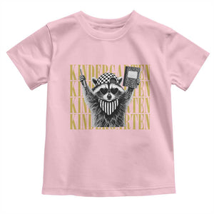 Cool Kindergarten Raccoon Back to School Toddler T Shirt First Day of School Funny Kids Gift