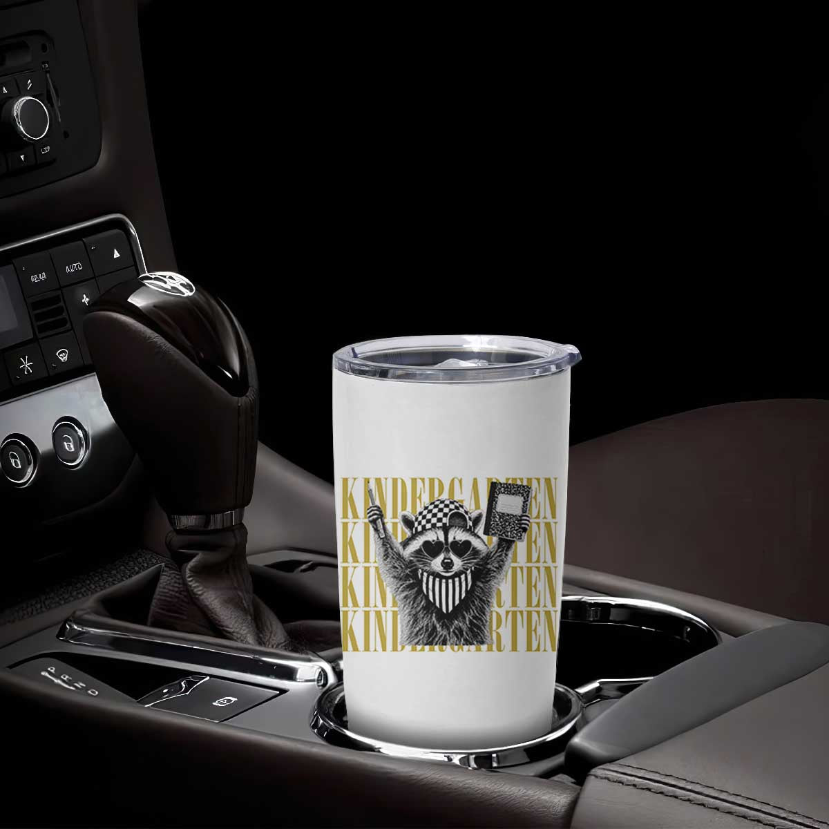 Cool Kindergarten Raccoon Back to School Tumbler Cup First Day of School Funny Kids Gift TS02 Print Your Wear