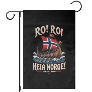 Funny Heia Norge Soccer Viking Row Garden Flag Ro Ro Norway Football Fans Norwegian Pride TS02 Black Print Your Wear