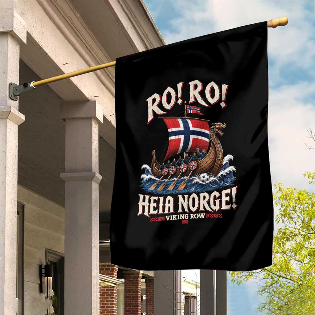 Funny Heia Norge Soccer Viking Row Garden Flag Ro Ro Norway Football Fans Norwegian Pride TS02 Print Your Wear