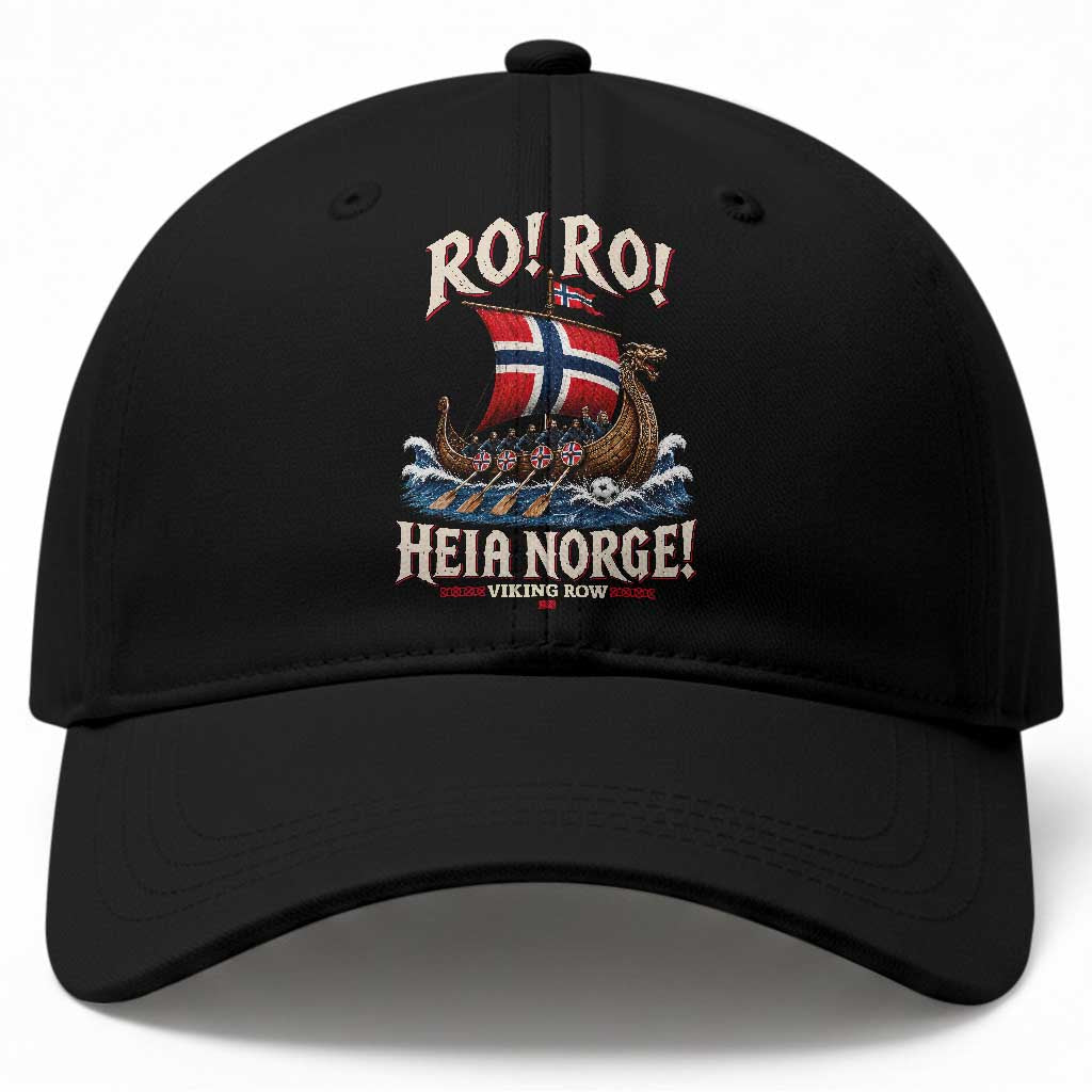 Funny Heia Norge Soccer Viking Row Baseball Cap Ro Ro Norway Football Fans Norwegian Pride TS02 Print Your Wear
