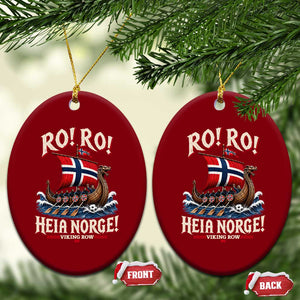 Funny Heia Norge Soccer Viking Row Ceramic Ornament Ro Ro Norway Football Fans Norwegian Pride TS02 Print Your Wear