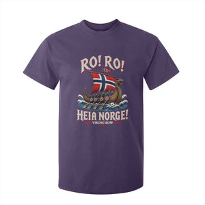 Funny Heia Norge Soccer Viking Row T Shirt For Kid Ro Ro Norway Football Fans Norwegian Pride TS02 Purple Print Your Wear
