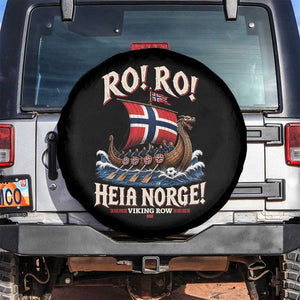 Funny Heia Norge Soccer Viking Row Spare Tire Cover Ro Ro Norway Football Fans Norwegian Pride TS02 No hole Black Print Your Wear