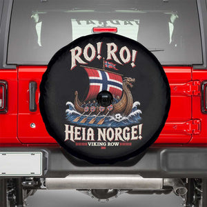 Funny Heia Norge Soccer Viking Row Spare Tire Cover Ro Ro Norway Football Fans Norwegian Pride TS02 Black Print Your Wear