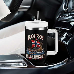 Funny Heia Norge Soccer Viking Row Tumbler With Handle Ro Ro Norway Football Fans Norwegian Pride TS02 Print Your Wear