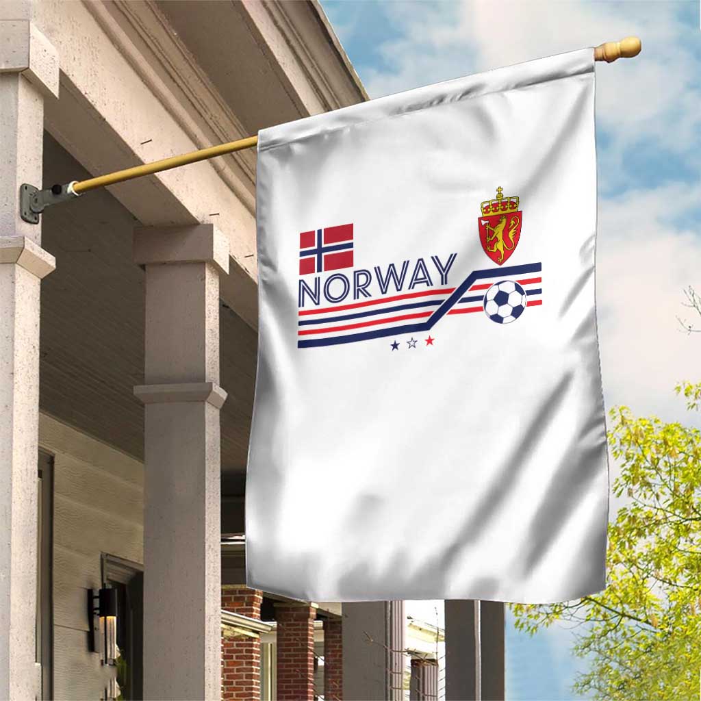 Classic Norway Football Emblem Graphic Garden Flag Retro Norwegian Flag Coat of Arms Norge Soccer Fans TS02 Print Your Wear