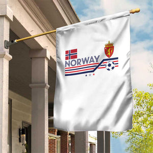 Classic Norway Football Emblem Graphic Garden Flag Retro Norwegian Flag Coat of Arms Norge Soccer Fans TS02 Print Your Wear