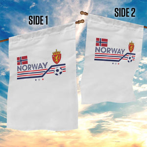 Classic Norway Football Emblem Graphic Garden Flag Retro Norwegian Flag Coat of Arms Norge Soccer Fans TS02 Print Your Wear