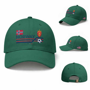 Classic Norway Football Emblem Graphic Baseball Cap Retro Norwegian Flag Coat of Arms Norge Soccer Fans TS02 Baseball Cap Universal Fit Irish Green Print Your Wear