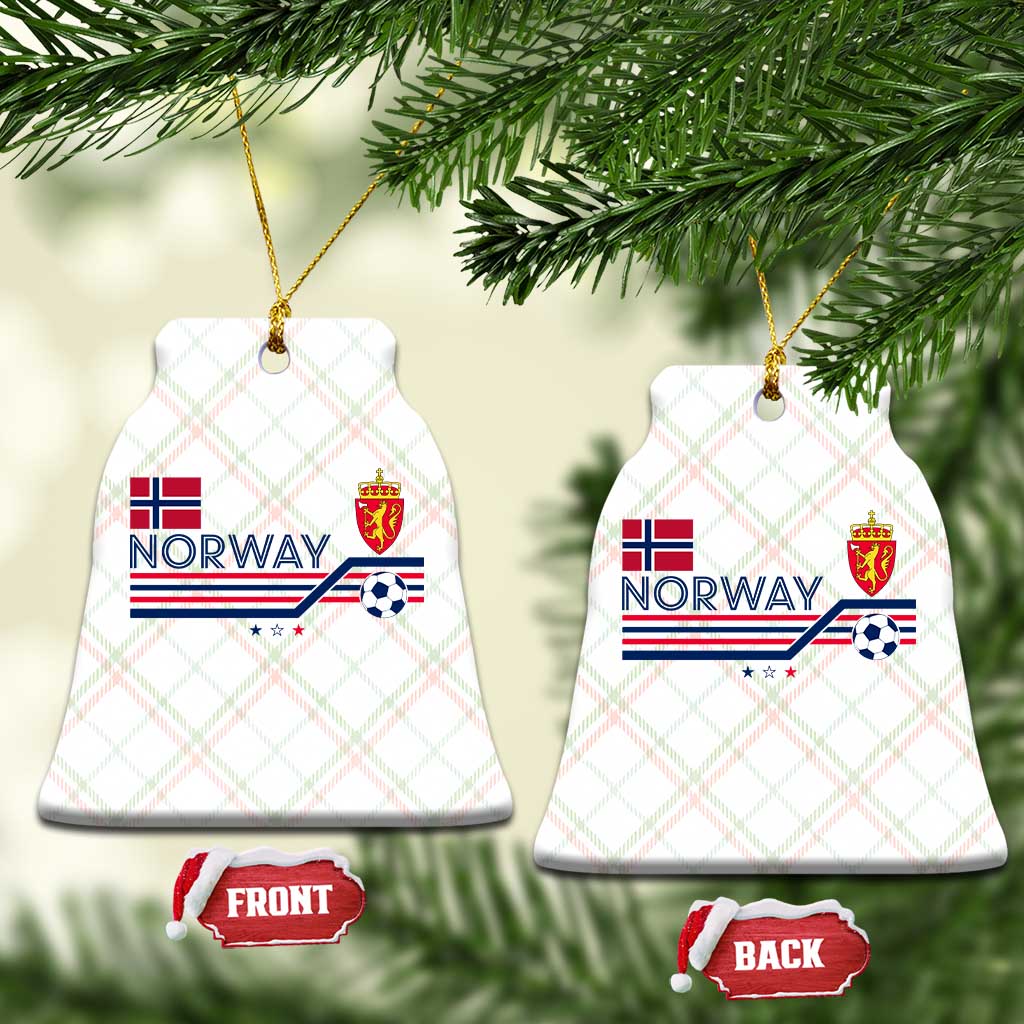 Classic Norway Football Emblem Graphic Ceramic Ornament Retro Norwegian Flag Coat of Arms Norge Soccer Fans TS02 Print Your Wear