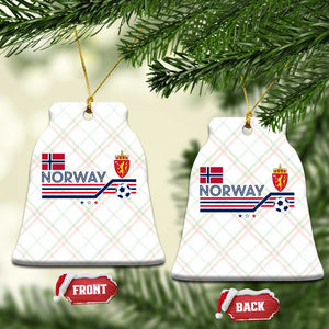 Classic Norway Football Emblem Graphic Ceramic Ornament Retro Norwegian Flag Coat of Arms Norge Soccer Fans TS02 Print Your Wear