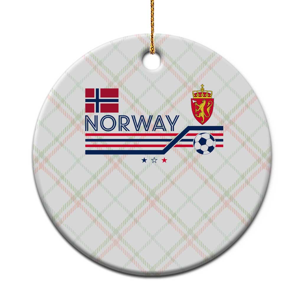 Classic Norway Football Emblem Graphic Ceramic Ornament Retro Norwegian Flag Coat of Arms Norge Soccer Fans TS02 1pc Christmas Plaid Print Your Wear