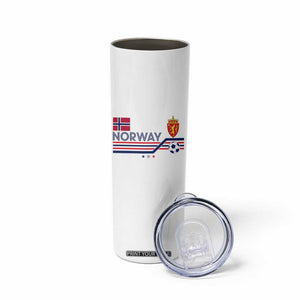 Classic Norway Football Emblem Graphic Skinny Tumbler Retro Norwegian Flag Coat of Arms Norge Soccer Fans TS02 Print Your Wear