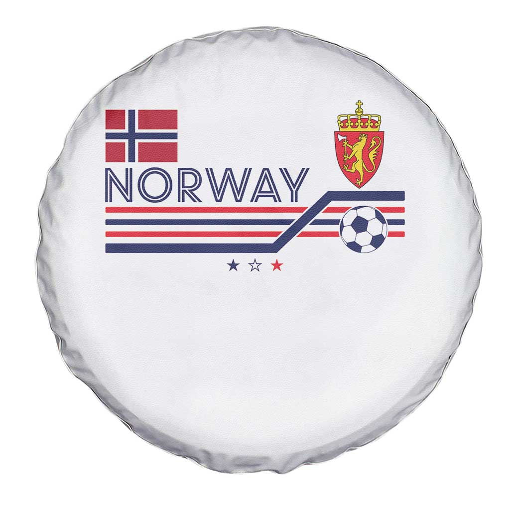 Classic Norway Football Emblem Graphic Spare Tire Cover Retro Norwegian Flag Coat of Arms Norge Soccer Fans TS02 Print Your Wear