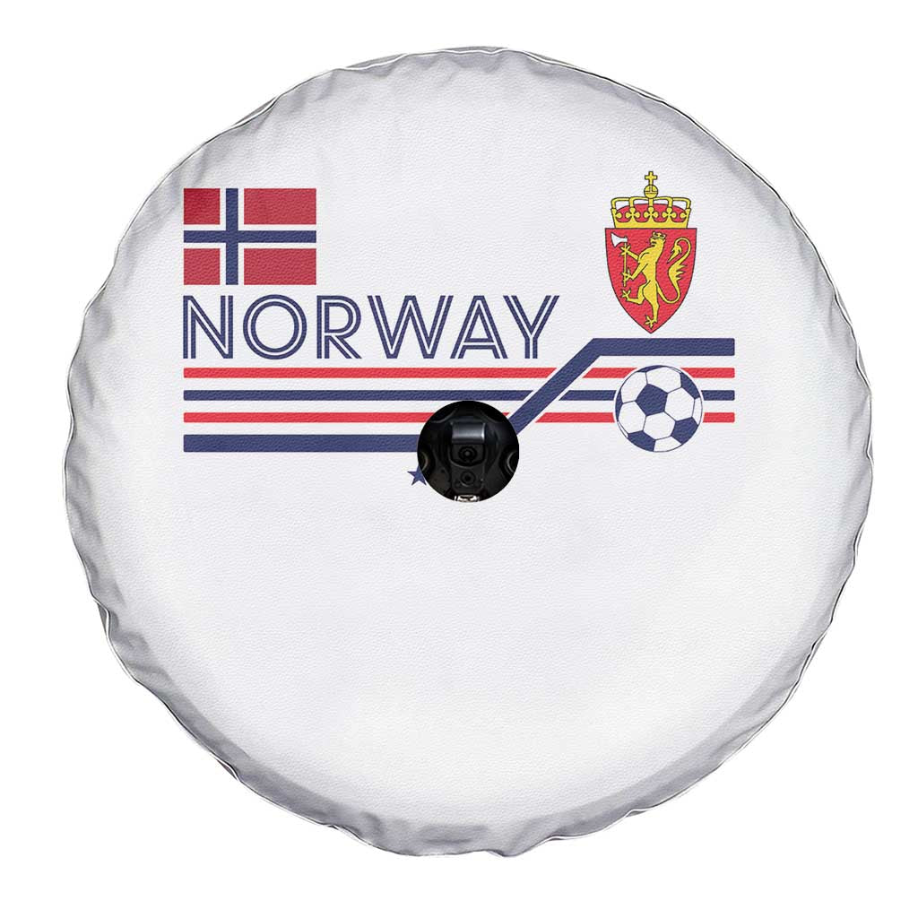 Classic Norway Football Emblem Graphic Spare Tire Cover Retro Norwegian Flag Coat of Arms Norge Soccer Fans TS02 Print Your Wear