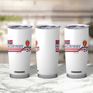 Classic Norway Football Emblem Graphic Tumbler Cup Retro Norwegian Flag Coat of Arms Norge Soccer Fans TS02 Print Your Wear