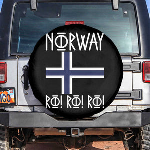 Norway Flag Ro Ro Ro Norse Rune Typography Graphic Spare Tire Cover Norge Football Fans Norwegian Pride TS02 No hole Black Print Your Wear