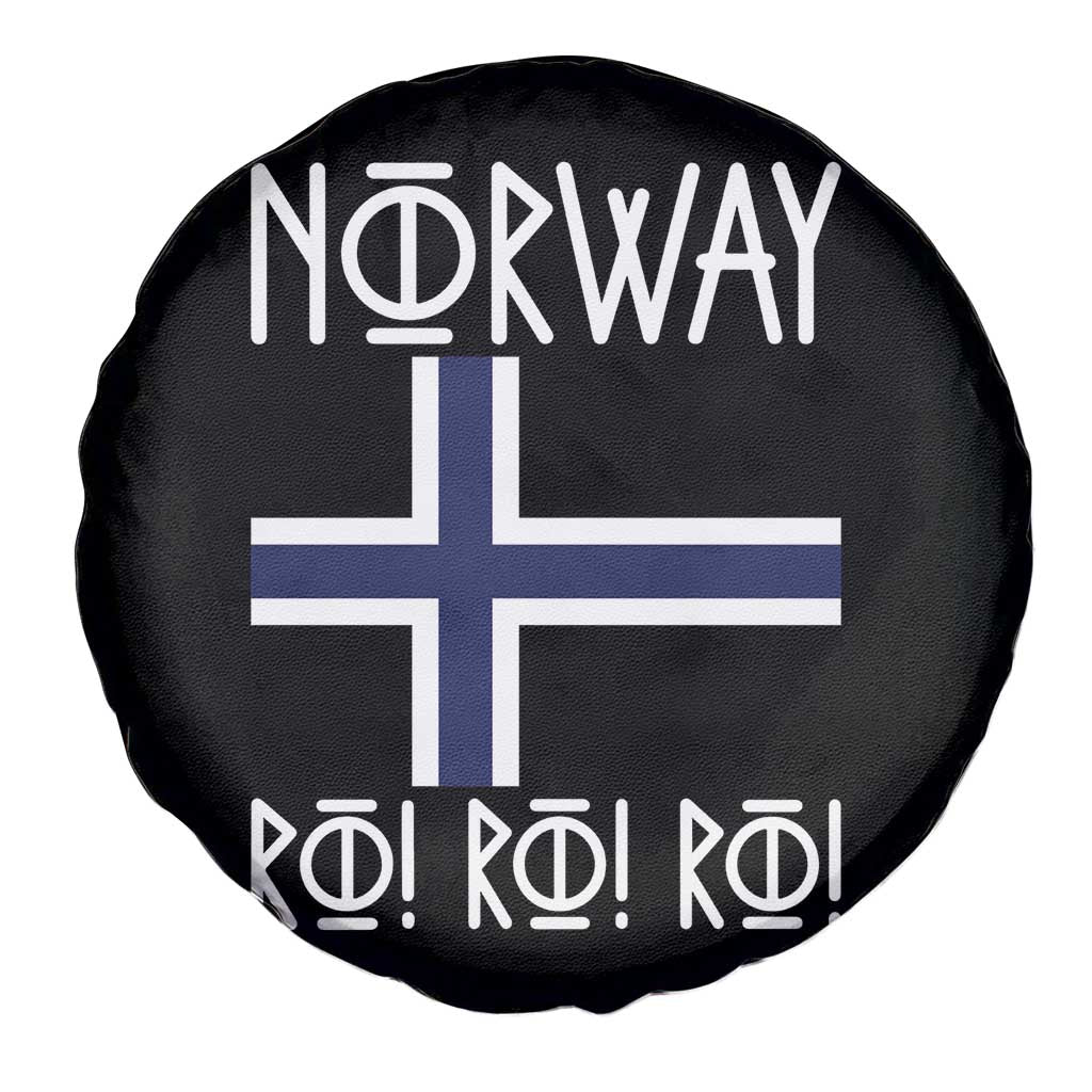 Norway Flag Ro Ro Ro Norse Rune Typography Graphic Spare Tire Cover Norge Football Fans Norwegian Pride TS02 Print Your Wear